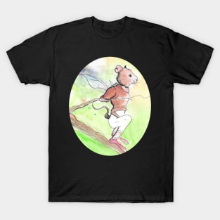 Fairy mouse watercolour - medieval fantasy inspired art and designs T-Shirt